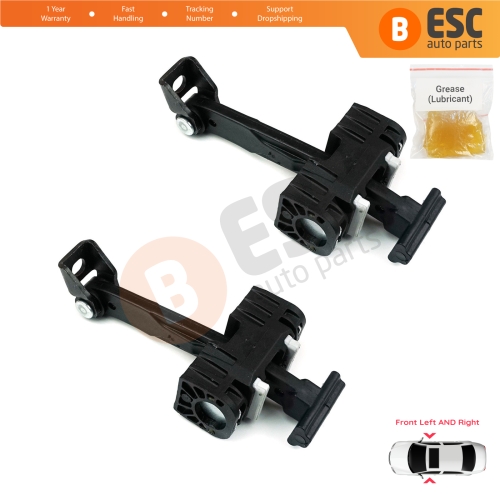 2 Pieces Front Door Hinge Brake Stop Check Strap Limiter for BMW 3 Series E90 E91 51217259243 