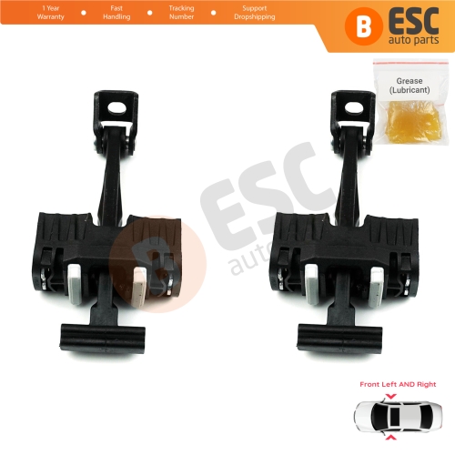 2 Pieces Front Door Hinge Brake Stop Check Strap Limiter for BMW 3 Series E90 E91 51217259243 