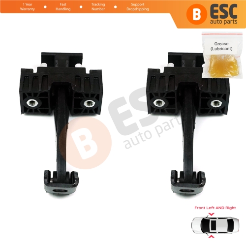 2 Pieces Front Door Hinge Brake Stop Check Strap Limiter for BMW 3 Series E90 E91 51217259243 