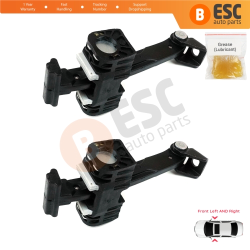 2 Pieces Front Door Hinge Brake Stop Check Strap Limiter for BMW 3 Series E90 E91 51217259243 