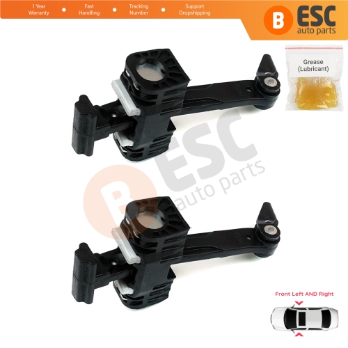 2 Pieces Front Door Hinge Brake Stop Check Strap Limiter for BMW 3 Series E90 E91 51217259243 