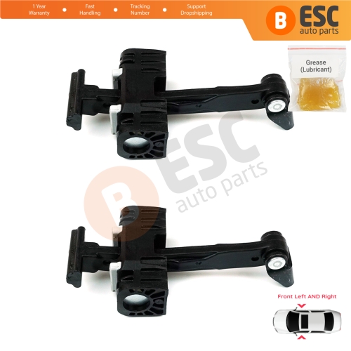 2 Pieces Front Door Hinge Brake Stop Check Strap Limiter for BMW 3 Series E90 E91 51217259243 