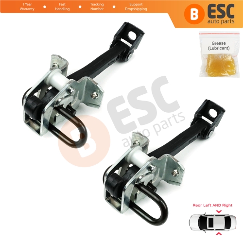 2 Pieces Rear Door Hinge Brake Stop Check Strap Limiter for BMW 3 E46 1997-2006 Saloon Estate 51228160963