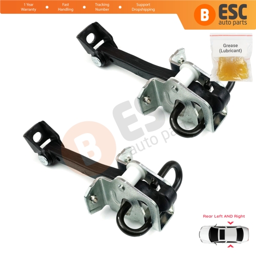 2 Pieces Rear Door Hinge Brake Stop Check Strap Limiter for BMW 3 E46 1997-2006 Saloon Estate 51228160963