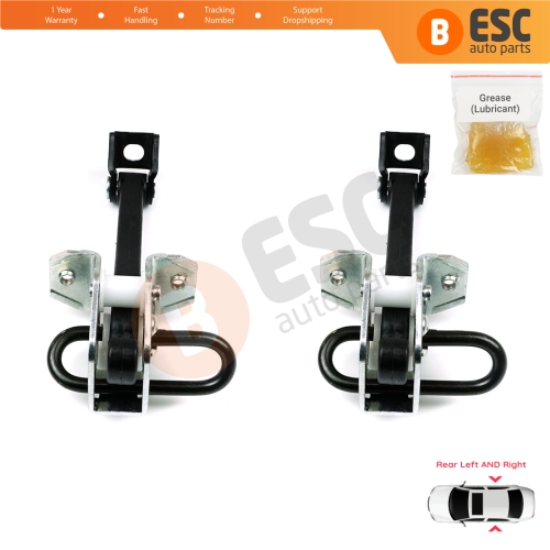 2 Pieces Rear Door Hinge Brake Stop Check Strap Limiter for BMW 3 E46 1997-2006 Saloon Estate 51228160963
