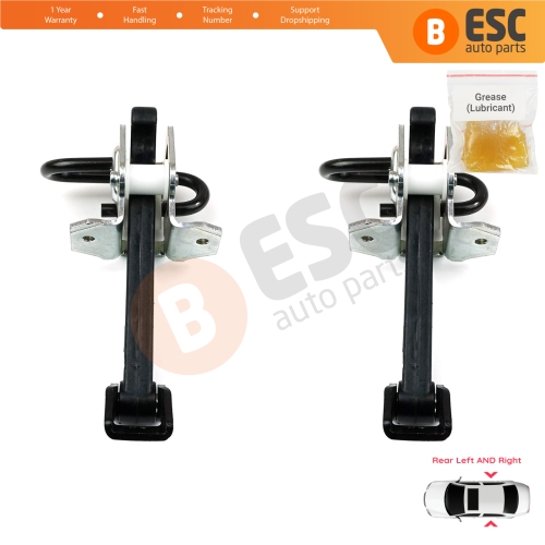 2 Pieces Rear Door Hinge Brake Stop Check Strap Limiter for BMW 3 E46 1997-2006 Saloon Estate 51228160963