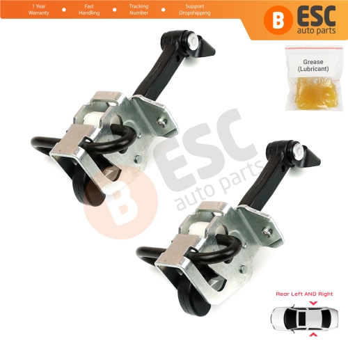 2 Pieces Rear Door Hinge Brake Stop Check Strap Limiter for BMW 3 E46 1997-2006 Saloon Estate 51228160963