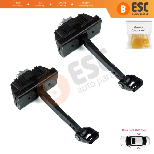 2 Pieces Rear Door Hinge Brake Stop Check Strap Limiter for BMW X3 E83 2003-2011 41527176802