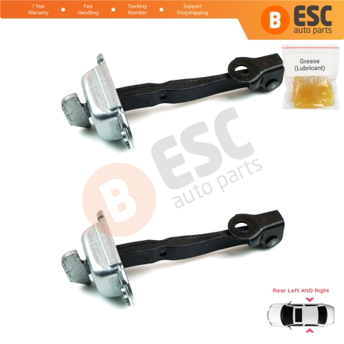 2 Pieces Rear Door Stop Check Assy Limiter Strap for Toyota Hilux MK8 N1 Fortuner MK2 Revo 2015-On 686300K091