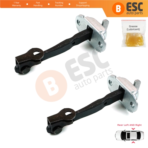 2 Pieces Rear Door Stop Check Assy Limiter Strap for Toyota Hilux MK8 N1 Fortuner MK2 Revo 2015-On 686300K091