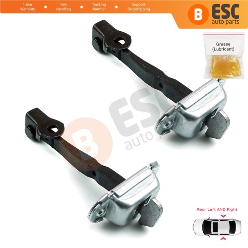 2 Pieces Rear Door Stop Check Assy Limiter Strap for Toyota Hilux MK8 N1 Fortuner MK2 Revo 2015-On 686300K091