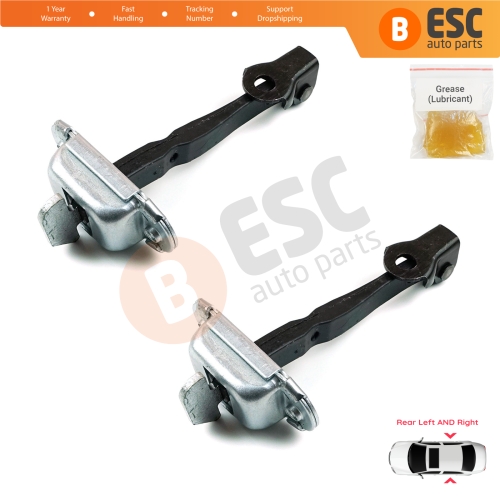 2 Pieces Rear Door Stop Check Assy Limiter Strap for Toyota Hilux MK8 N1 Fortuner MK2 Revo 2015-On 686300K091