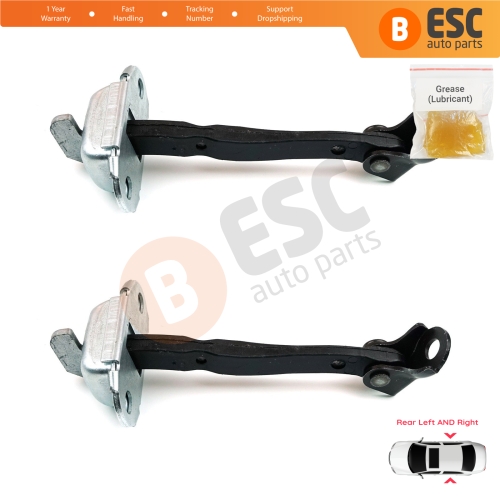 2 Pieces Rear Door Stop Check Assy Limiter Strap for Toyota Hilux MK8 N1 Fortuner MK2 Revo 2015-On 686300K091