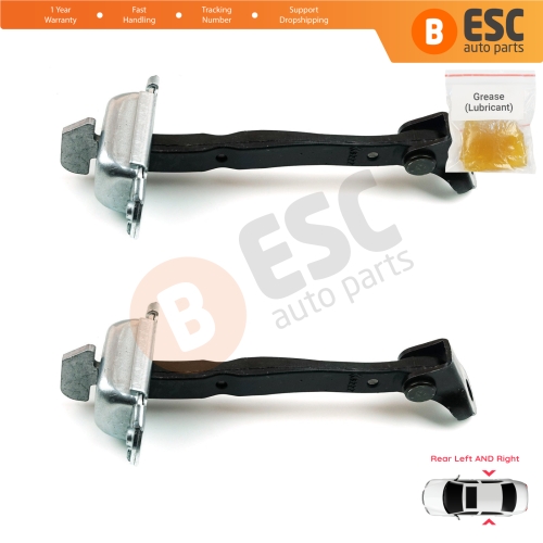 2 Pieces Rear Door Stop Check Assy Limiter Strap for Toyota Hilux MK8 N1 Fortuner MK2 Revo 2015-On 686300K091