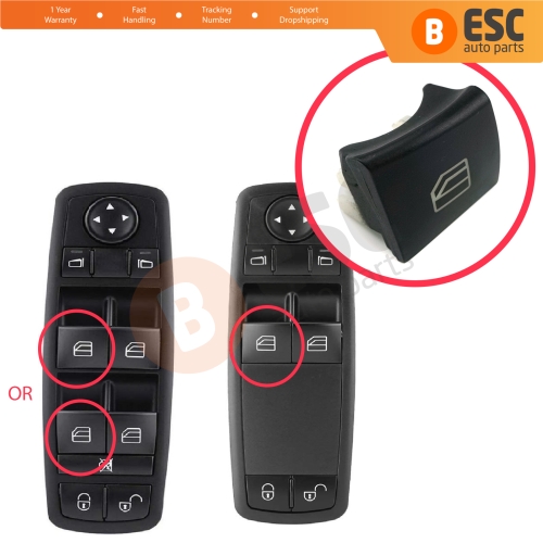 Master Driver Switch Left Window Button Cover Cap For Mercedes A Class W169 B Class W245 A1698206410