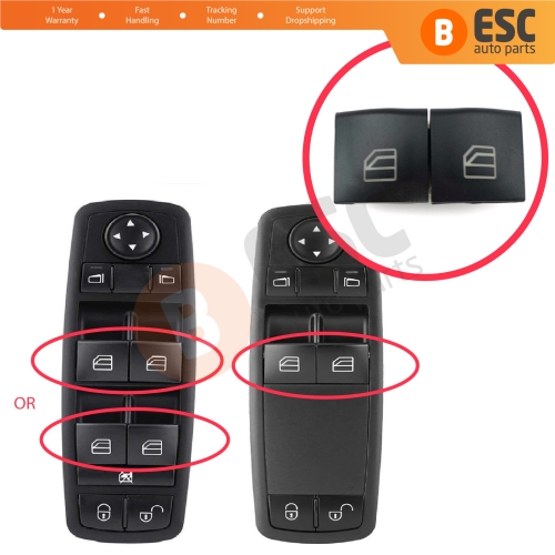 Master Driver Switch Left Right Window Button Cover Cap For Mercedes A Class W169 B Class W245 A1698206410