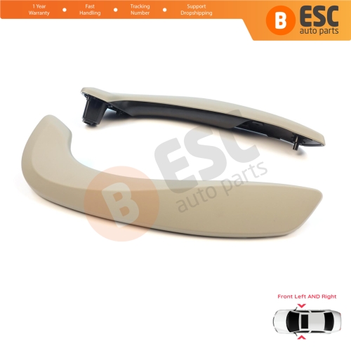 Front Inner Door Handle Grip Beige Left Right for Renault Megane MK3 Fluence 809600015R
