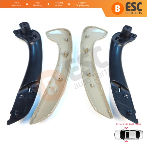 Front Inner Door Handle Grip Beige Left Right for Renault Megane MK3 Fluence 809600015R