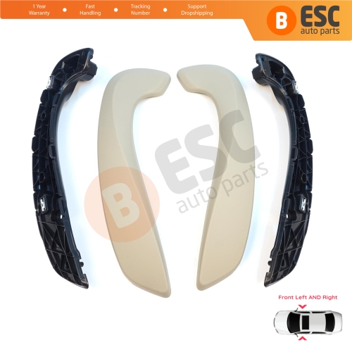 Front Inner Door Handle Grip Beige Left Right for Renault Megane MK3 Fluence 809600015R