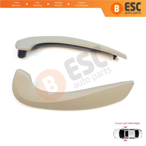 Front Inner Door Handle Grip Beige Left Right for Renault Megane MK3 Fluence 809600015R