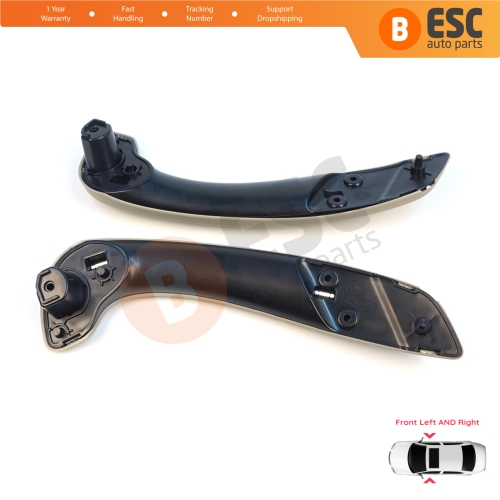 Front Inner Door Handle Grip Beige Left Right for Renault Megane MK3 Fluence 809600015R