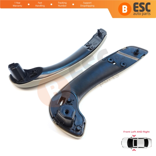 Front Inner Door Handle Grip Beige Left Right for Renault Megane MK3 Fluence 809600015R