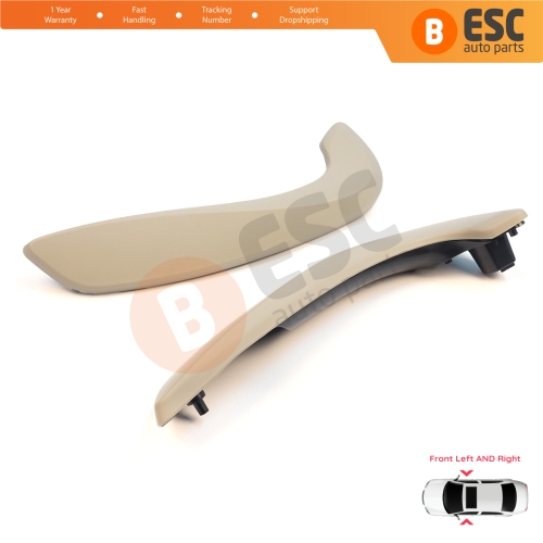 Front Inner Door Handle Grip Beige Left Right for Renault Megane MK3 Fluence 809600015R