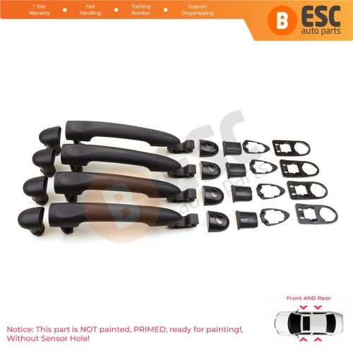 4 Pieces Exterior Door Opener Handle 806B02596R For Renault Fluence Megane 3 Clio 4 Scenic 3 Captur 1