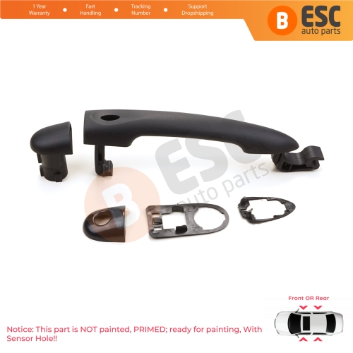 Exterior Door Opener Handle With Sensor Hole 806706656R For Renault Fluence Megane 3 Clio 4 Scenic 3 Captur 1