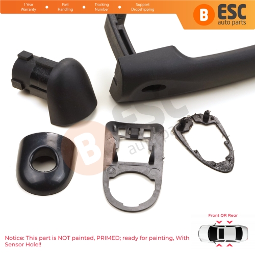 Exterior Door Opener Handle With Sensor Hole 806706656R For Renault Fluence Megane 3 Clio 4 Scenic 3 Captur 1