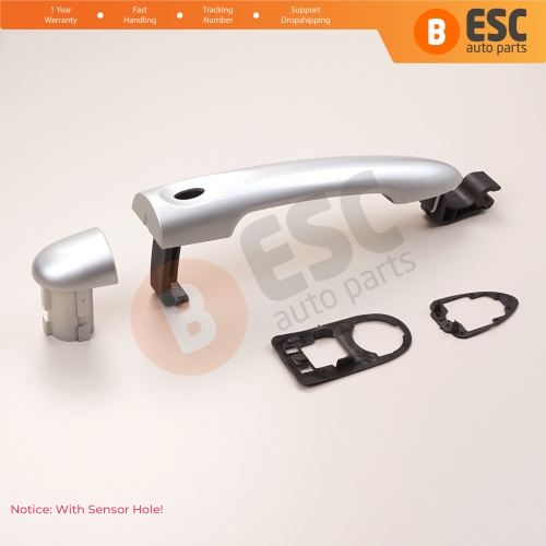 Exterior Door Handle With Sensor Hole Chrome Color 806B08422R For Renault Fluence Megane 3 Clio 4 Scenic 3 Captur 1