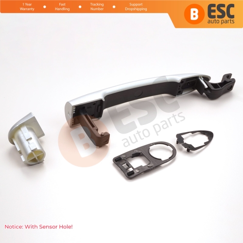 Exterior Door Handle With Sensor Hole Chrome Color 806B08422R For Renault Fluence Megane 3 Clio 4 Scenic 3 Captur 1