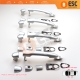 4 Pieces Exterior Door Handle Chrome Color 806B02596R For Renault Fluence Megane 3 Clio 4 Scenic 3 Captur 1
