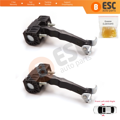 2 Pieces Front Door Catch Hinge Brake Stop Check Strap Limiter for Alfa Romeo 159 939 2004–2011 60690659