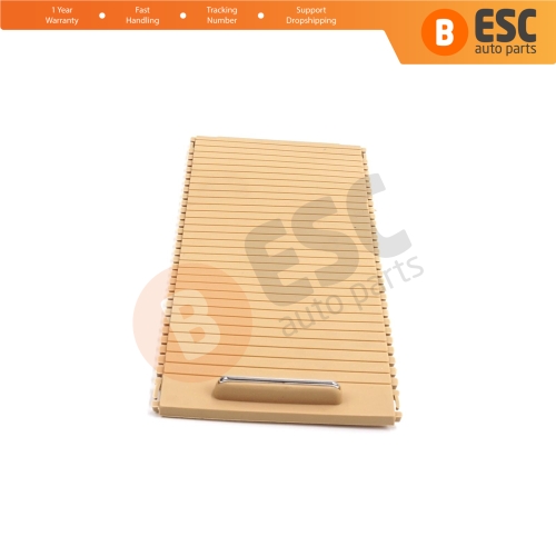 Console Slide Roller Blind Stowage Cover Beige 20468047089051 for Mercedes W204 E W207 W212