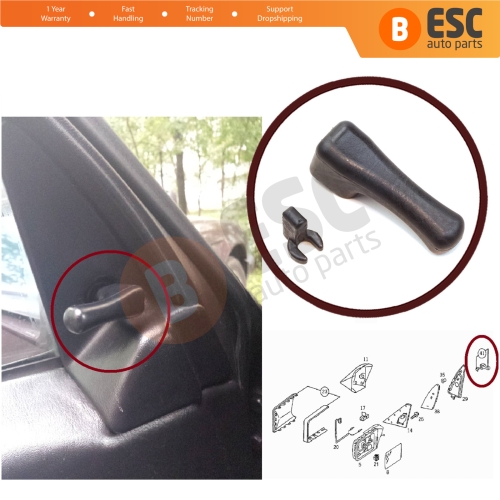 Outside Exterior Side Mirror Manual Control Handle A2018100054 Mercedes W124 W201 A124 C124 S124