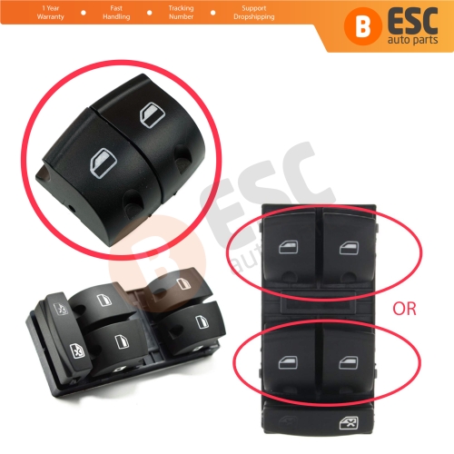 Driver Master Window Switch Button Cover Cap 4F0959851 for Audi A3 8P A6 4F C6 Q7 4L