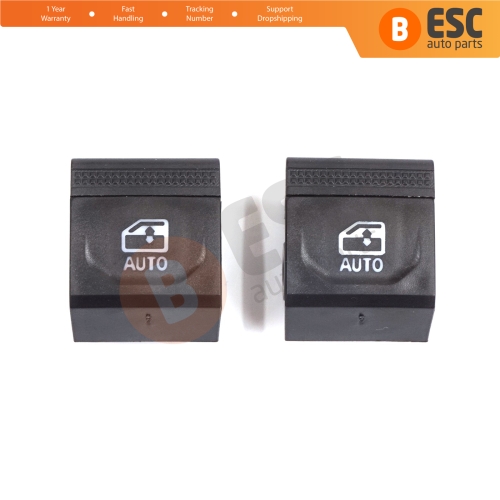 2 Pieces Window Lifter Switch Repair Button Cover for Renault Clio MK5 Captur MK2 5-Doors 254107073R