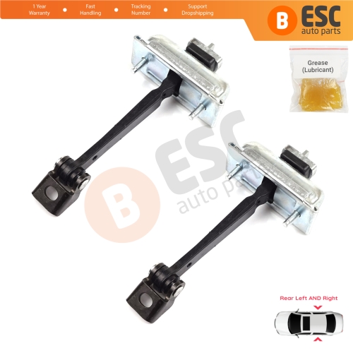 2 Pieces Rear Door Hinge Stop Check Strap Limiter for Vauxhall Opel Corsa D S07 2006-2014 13181961 