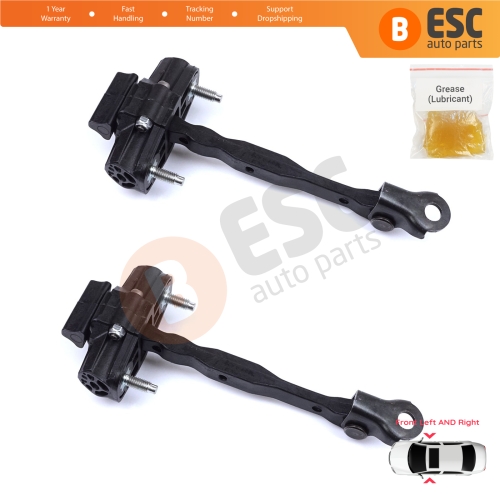 2 Pieces Front Door Hinge Stop Check Strap Limiter for Vauxhall Opel Astra K B16 Crossland X Cruze 2016-2019 Buick Verano 13456270