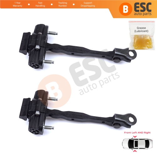 2 Pieces Front Door Hinge Stop Check Strap Limiter for Vauxhall Opel Astra K B16 Crossland X Cruze 2016-2019 Buick Verano 13456270