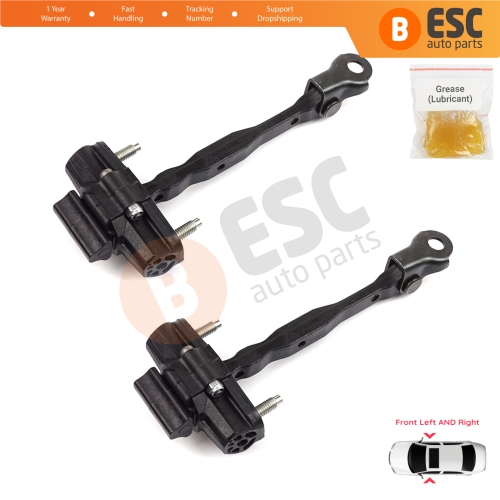 2 Pieces Front Door Hinge Stop Check Strap Limiter for Vauxhall Opel Astra K B16 Crossland X Cruze 2016-2019 Buick Verano 13456270