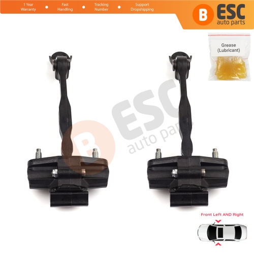 2 Pieces Front Door Hinge Stop Check Strap Limiter for Vauxhall Opel Astra K B16 Crossland X Cruze 2016-2019 Buick Verano 13456270