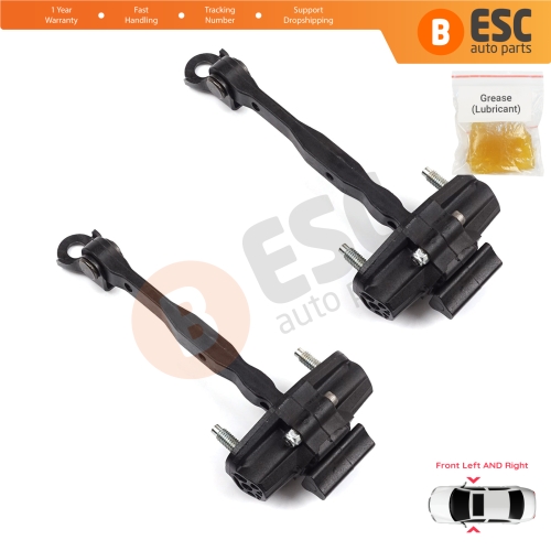 2 Pieces Front Door Hinge Stop Check Strap Limiter for Vauxhall Opel Astra K B16 Crossland X Cruze 2016-2019 Buick Verano 13456270