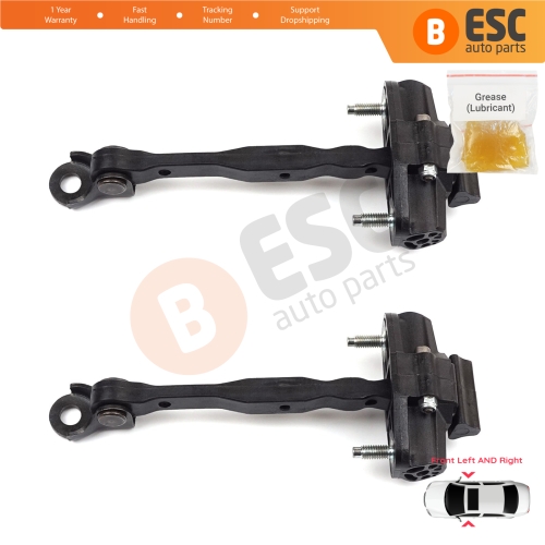 2 Pieces Front Door Hinge Stop Check Strap Limiter for Vauxhall Opel Astra K B16 Crossland X Cruze 2016-2019 Buick Verano 13456270