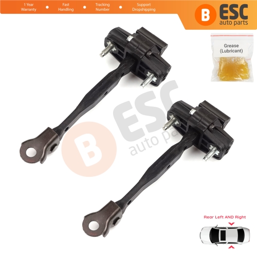 2 Pieces Rear Door Hinge Stop Check Strap Limiter for Vauxhall Opel Astra K B16 Crossland X Cruze 2016-2019 Buick Verano 13456270