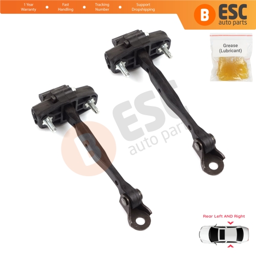 2 Pieces Rear Door Hinge Stop Check Strap Limiter for Vauxhall Opel Astra K B16 Crossland X Cruze 2016-2019 Buick Verano 13456270