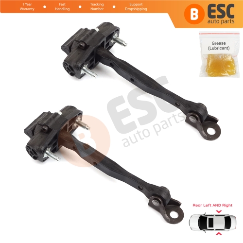 2 Pieces Rear Door Hinge Stop Check Strap Limiter for Vauxhall Opel Astra K B16 Crossland X Cruze 2016-2019 Buick Verano 13456270