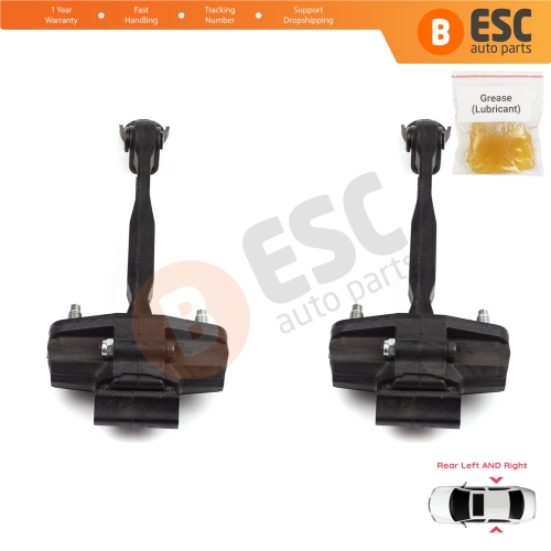 2 Pieces Rear Door Hinge Stop Check Strap Limiter for Vauxhall Opel Astra K B16 Crossland X Cruze 2016-2019 Buick Verano 13456270