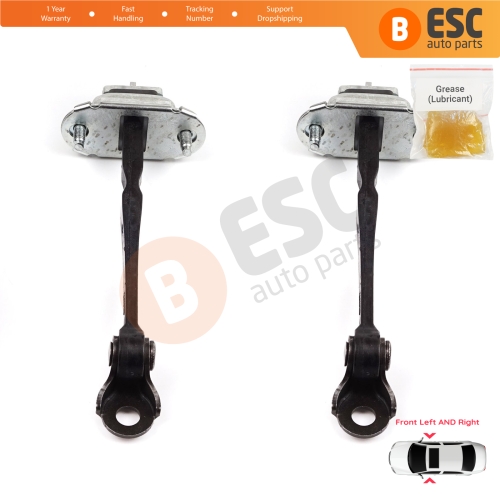 2 Pieces Front Door Hinge Stop Check Strap Limiter for Vauxhall Opel Mokka A J13 Buick Encore MK1 2013-2020 42467900